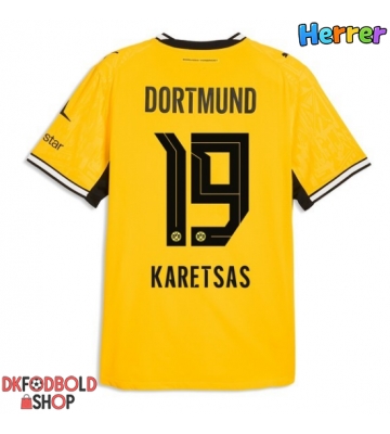 Borussia Dortmund Konstantinos Karetsas #19 Hjemmebanetrøje 2026-27 Kort ærmer Borussia Dortmund Konstantinos Karetsas #19 Hjemmebanetrøje 2026-27 Kort ærmer
